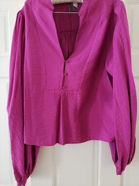 Fuchsia Anthropologie blouse